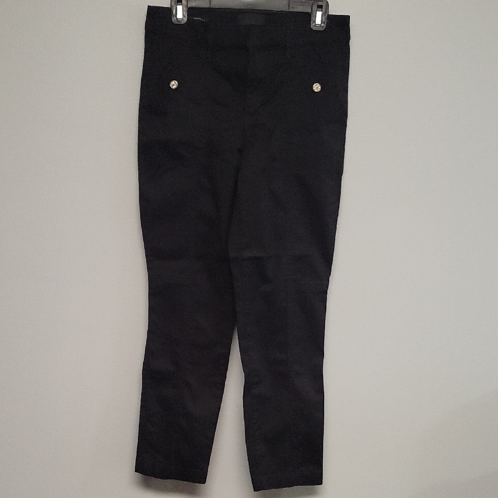 White House Black Market Black High-Rise Trousers